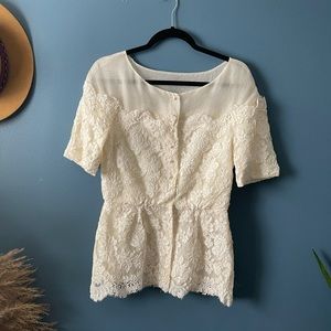 Watters & Watters Vintage Peplum Blouse t shirt